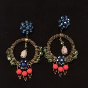 J Crew chandelier statement earrings